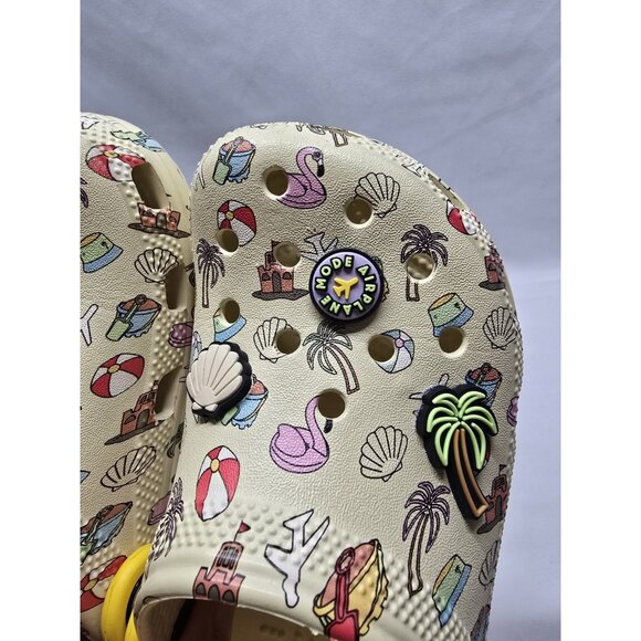 KIDS CROCS Spring Break Printed CLASSIC CLOG Size JR 2 - Picture 7 of 10